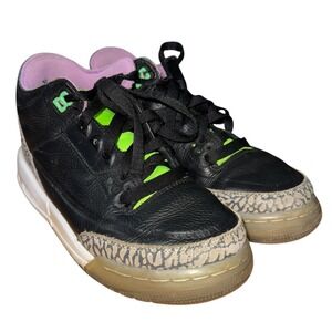 Nike Air Jordan 3 Retro SE GS Green Sneaker DA2304-003 Pre-Owned Youth/Boys 4.5Y